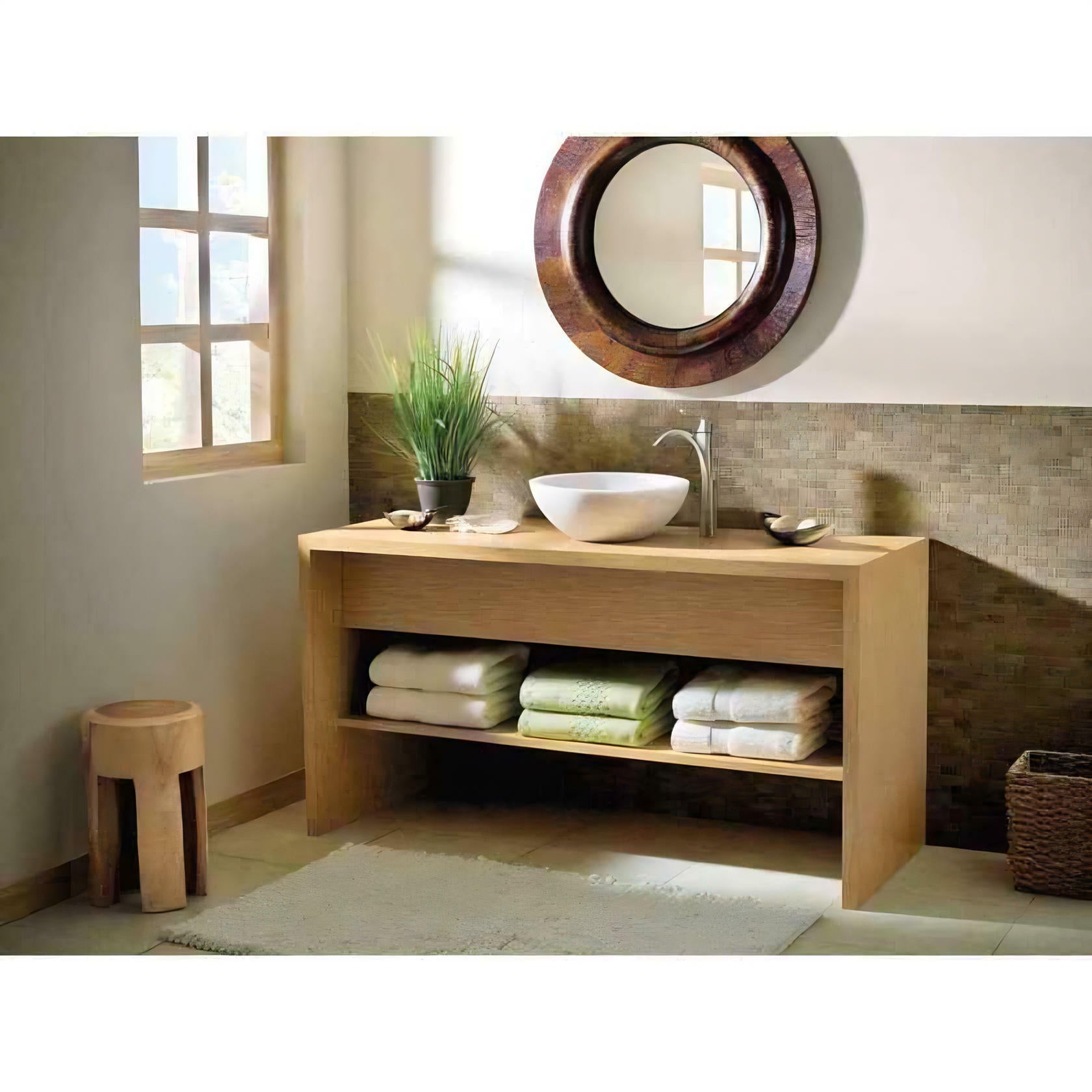 MOEN Eva 6400BN Single-Handle Single Hole High-Arc Bathroom Faucet in Brushed Nickel