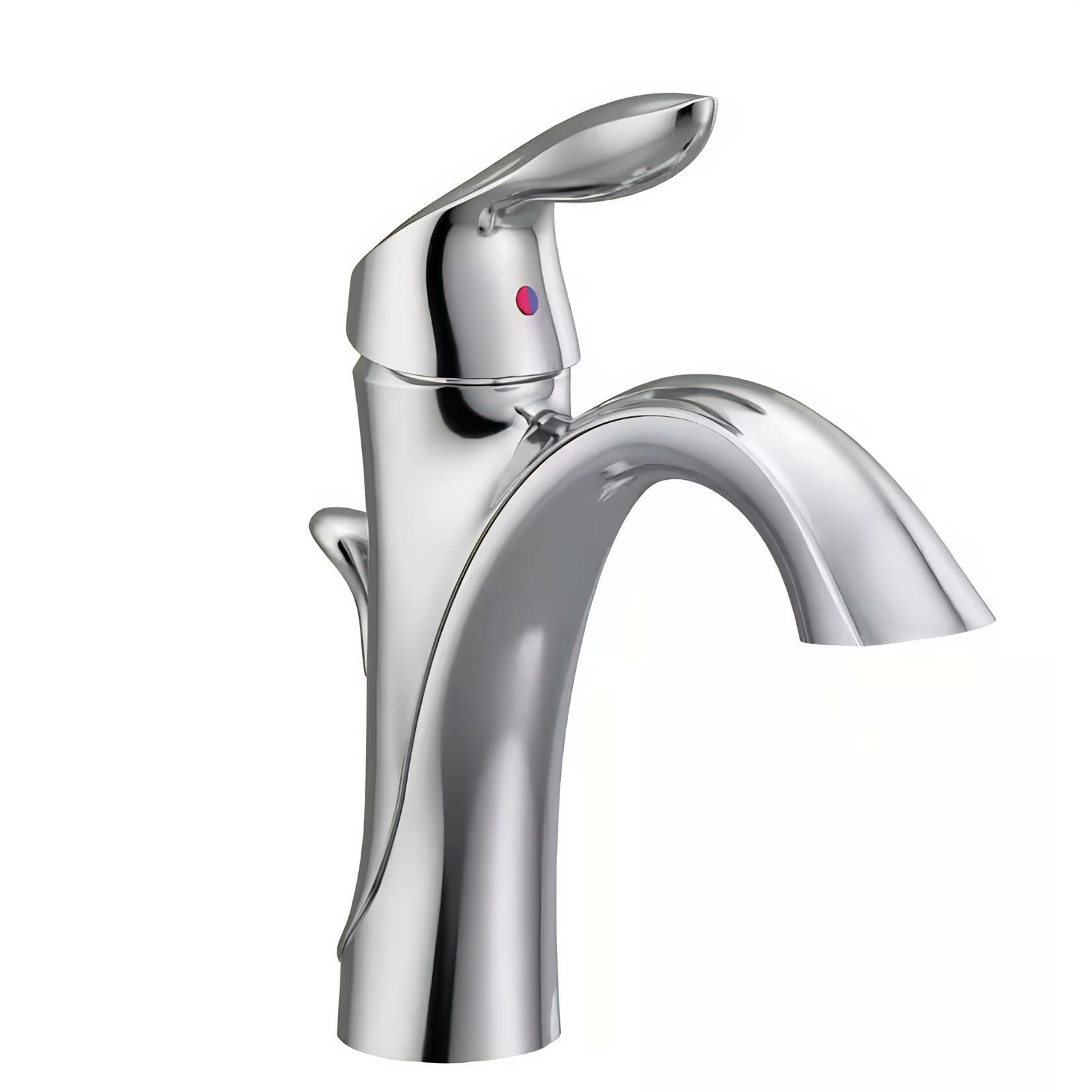 MOEN Eva 6400 Single Hole Single-Handle High-Arc Bathroom Faucet in Chrome