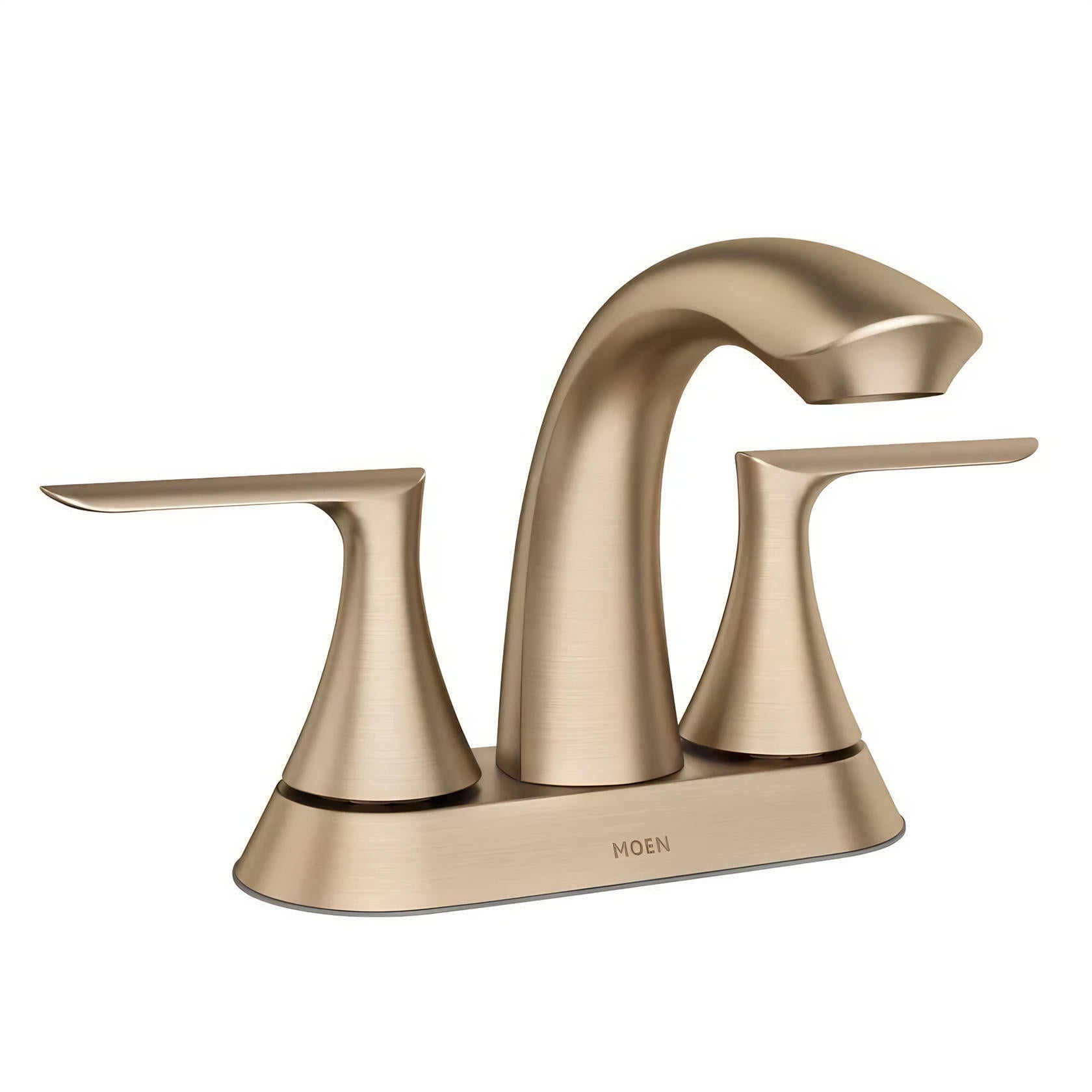 MOEN Findlay 84515BZG Centerset Double-Handle Bathroom Faucet in Bronzed Gold