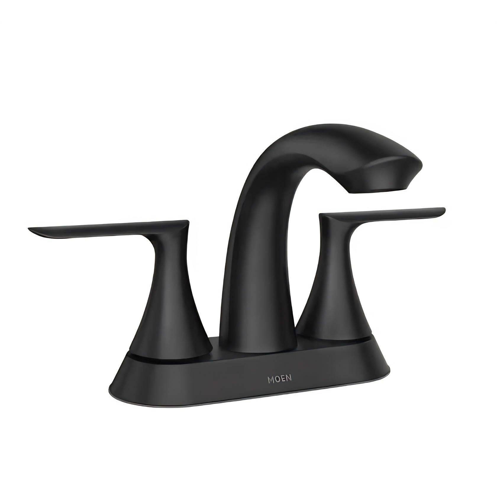 MOEN Findlay 84515BL Centerset Double-Handle Bathroom Faucet in Matte Black
