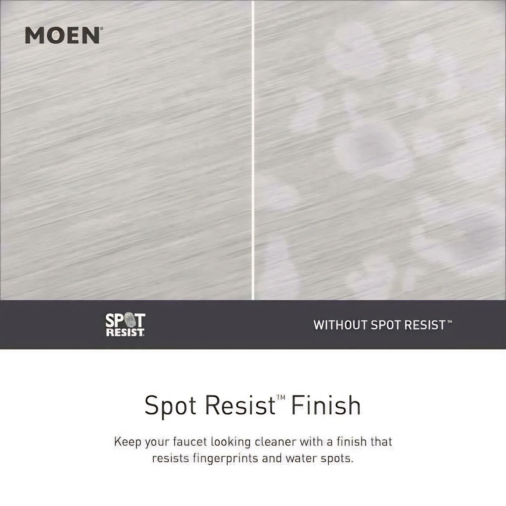 MOEN Caldwell WS84667SRN Two-Handle Bathroom Faucet High Arc Lavatory Sink Centerset, Spot Resist Brushed Nickel