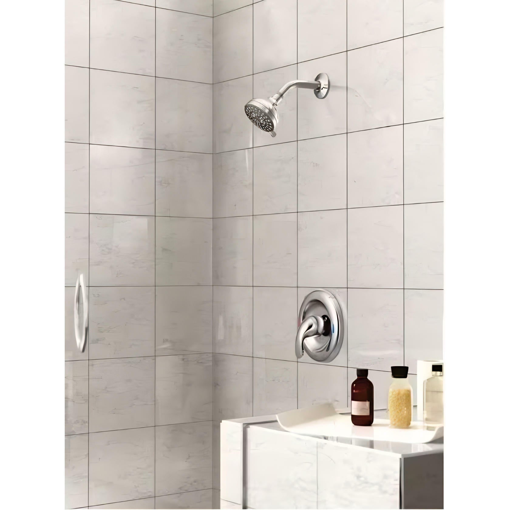 MOEN Adler 82604 Single Handle Shower Faucet 1.75 GPM in Chrome (Valve Included)