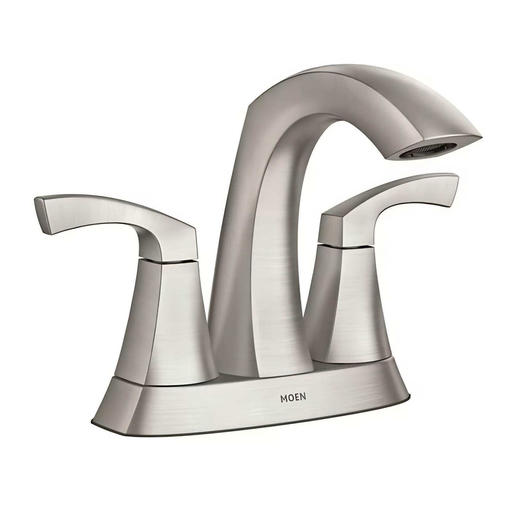 MOEN Lindor 84506SRN Two-Handle Bathroom Faucet in Spotshield Brushed Nickel