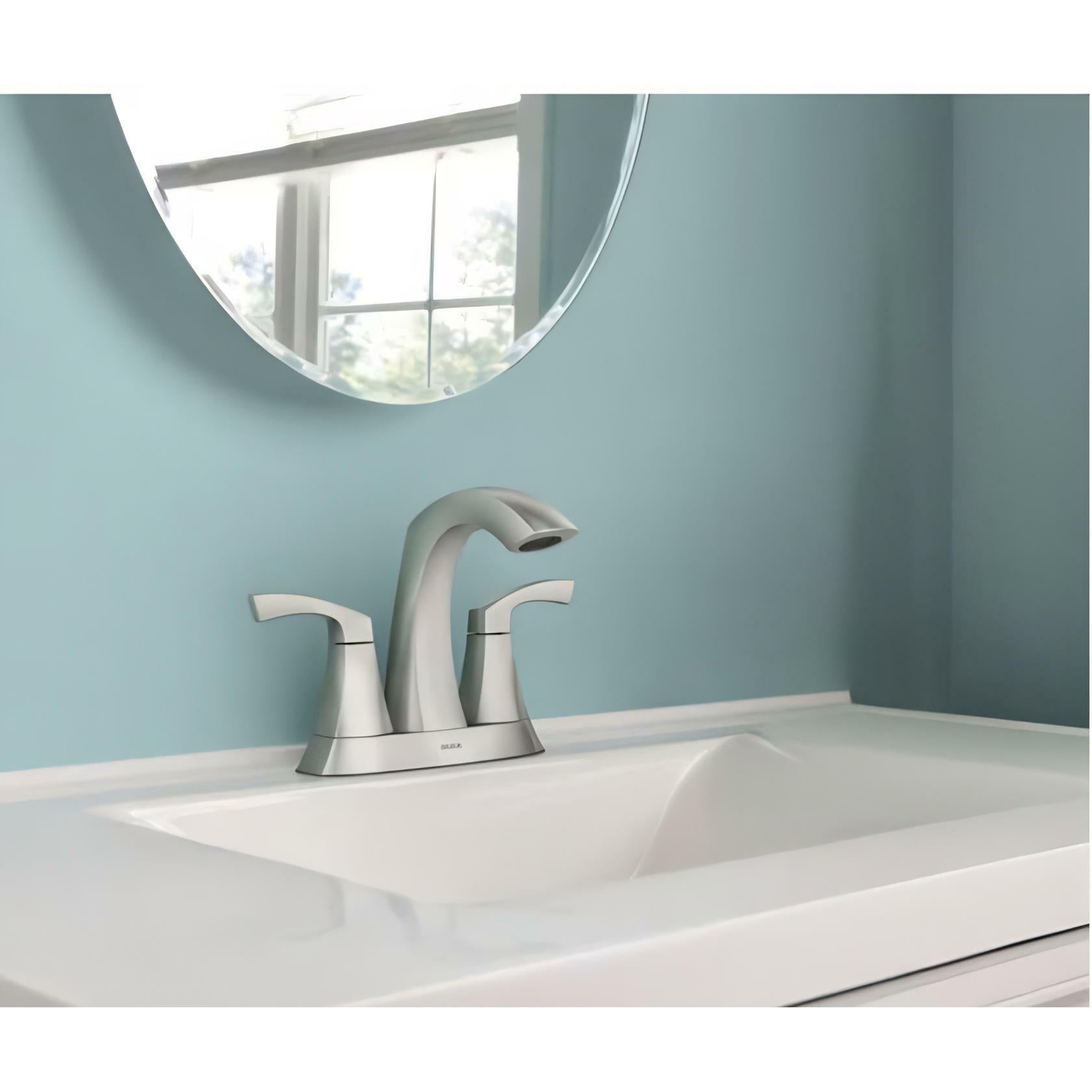 MOEN Lindor 84506SRN Two-Handle Bathroom Faucet in Spotshield Brushed Nickel