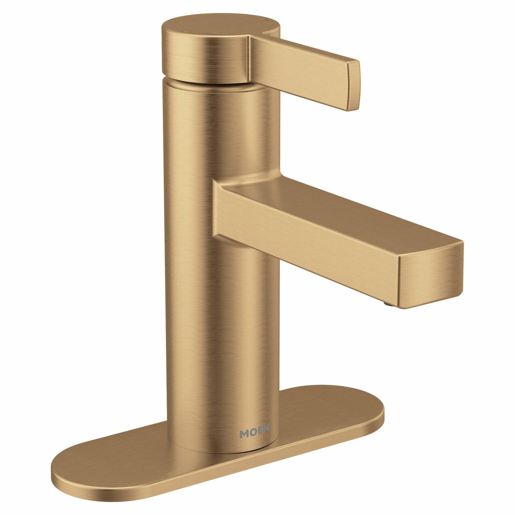 MOEN Beric 84774BZG Single Hole Single Handle Bathroom Faucet in Bronzed Gold
