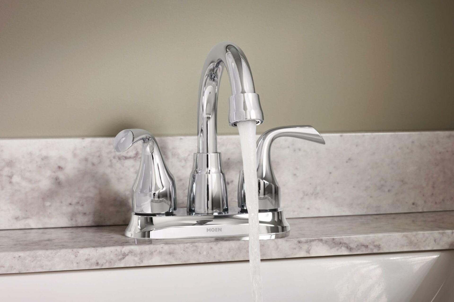 MOEN Idora 84115 Centerset 2-Handle Bathroom Faucet in Chrome