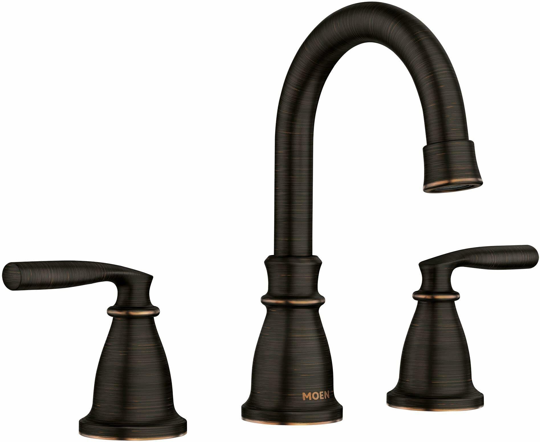 Moen Hilliard 84539BRB Widespread Bathroom Faucet with Pop-Up Drain Assembly and Duralock Technology