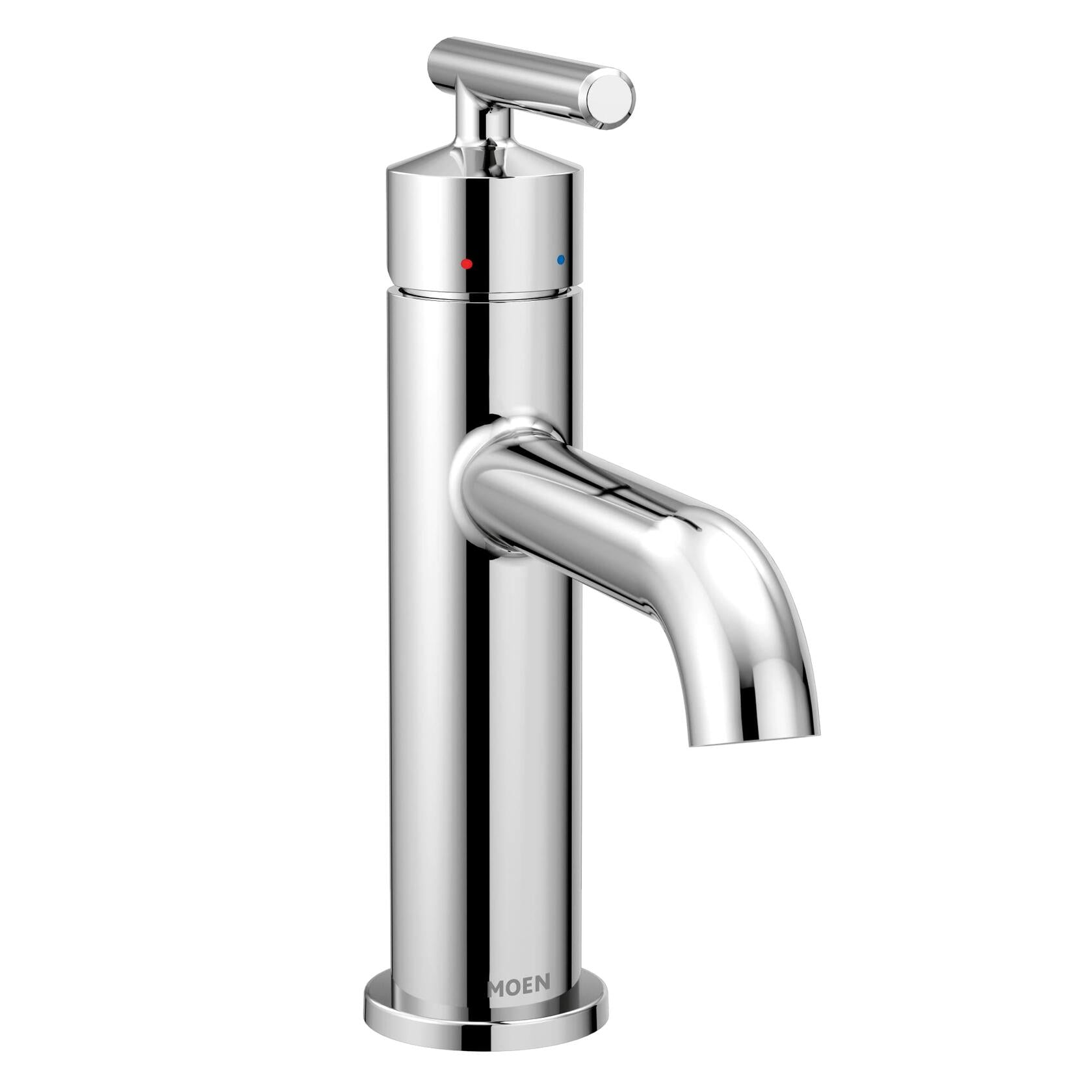 MOEN Gibson 6145 Single Hole Single-Handle Bathroom Faucet with Drain Assembly in Chrome