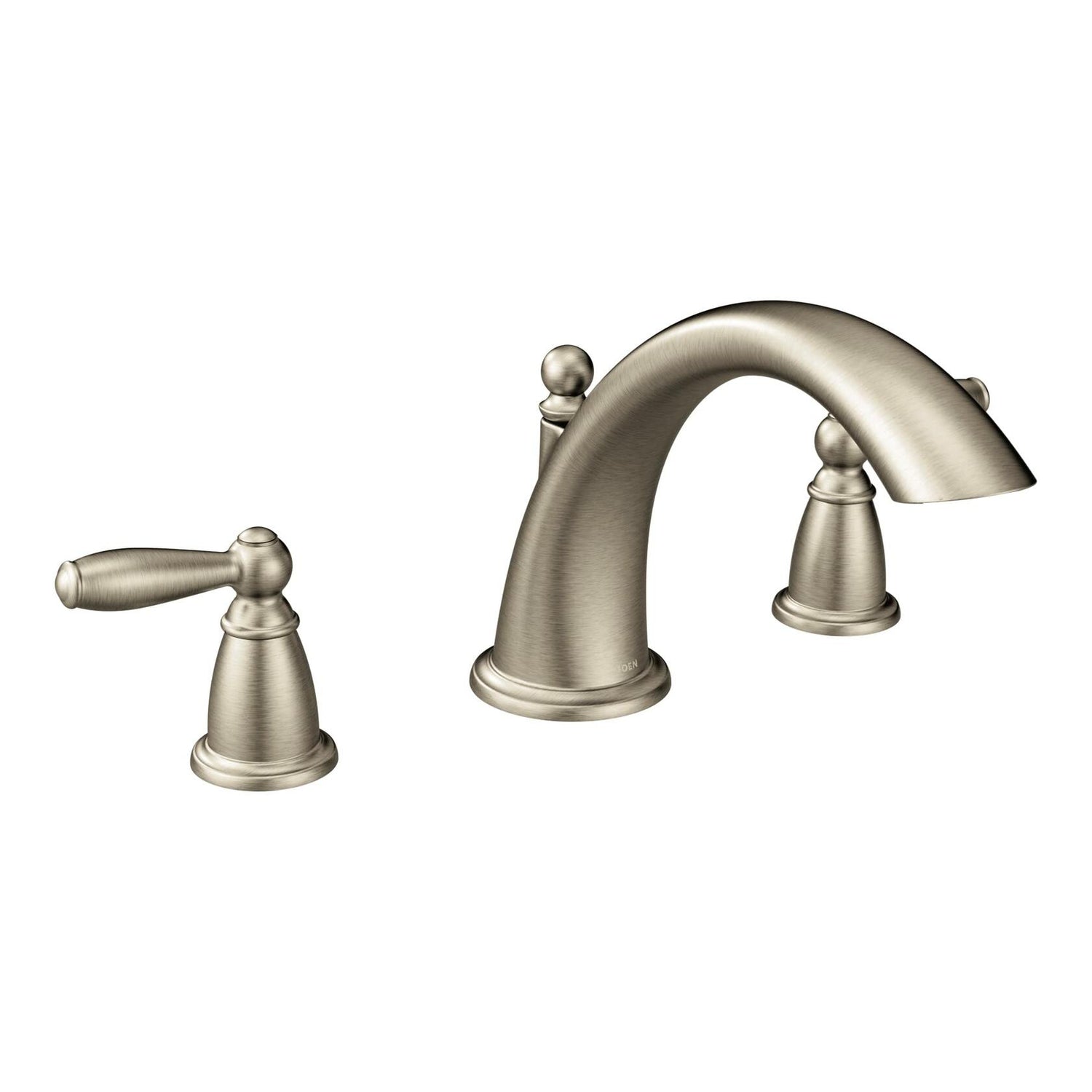 MOEN Brantford T933BN 2-Handle Deck-Mount Garden Tub Faucet Trim Kit in Brushed Nickel (Valve Not Included)