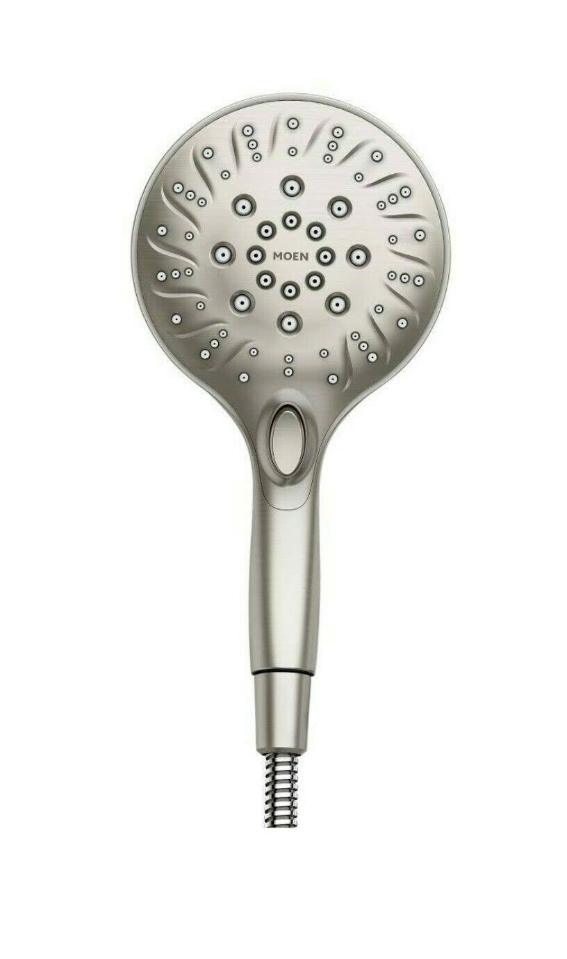 MOEN Attract 82975SRN with Magnetix 6-Spray Single Handle Shower Faucet 1.75 GPM in Spot Resist Brushed Nickel (Valve Included)