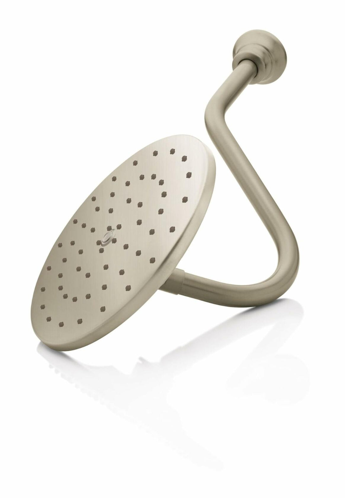 MOEN Waterhill S112BN 1-Spray Pattern 10 in. Wall Mount Fixed Shower Head in Brushed Nickel