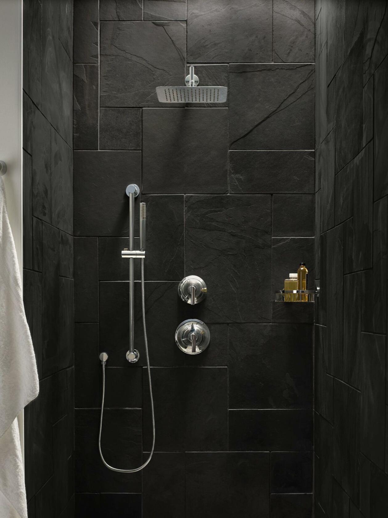 MOEN 3887EP Modern Eco-Performance Handshower Handheld Shower with 30-Inch Slide Bar and 69-Inch Metal Hose in Chrome