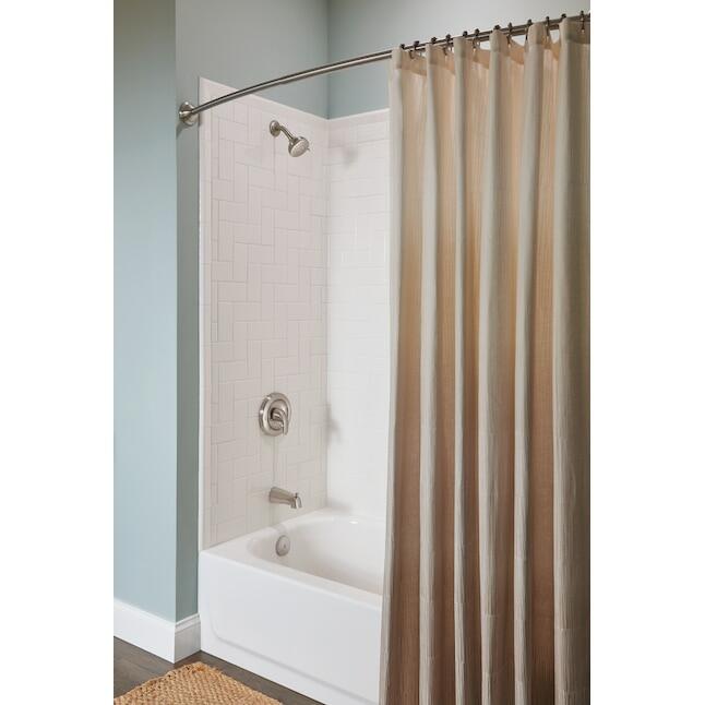 MOEN Adler 82603SRN  1-handle Multi-function 3.5-in Round Bathtub and shower Faucet in Spot Resist Brushed Nickel (Valve Included)
