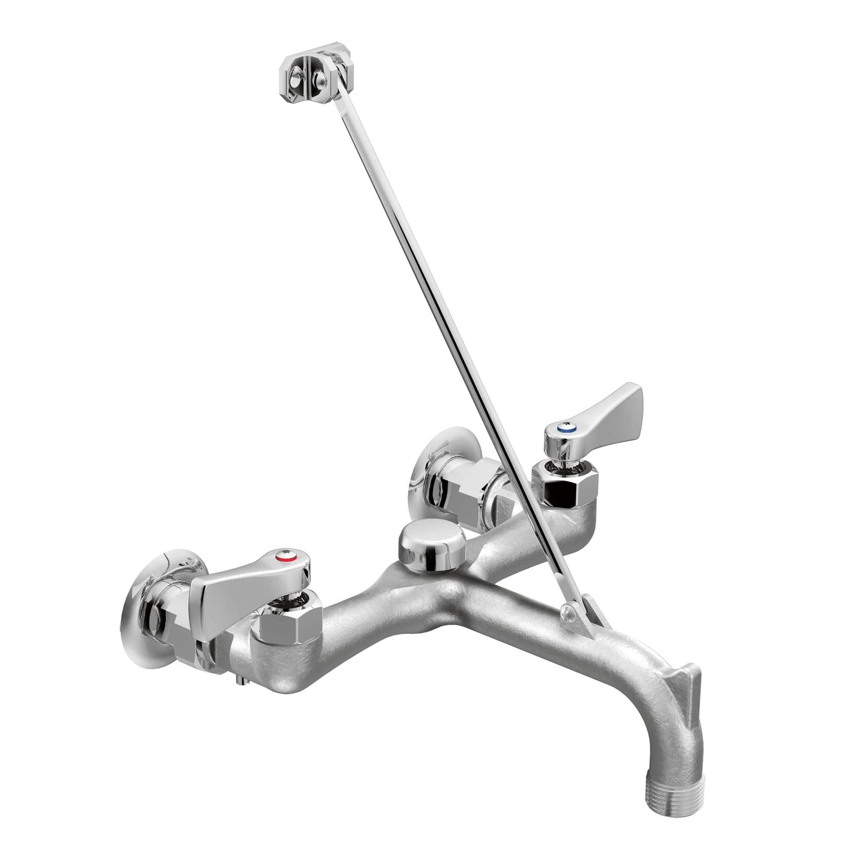 MOEN 8230 Commercial 2-Handle Wall Mount Service Faucet in Chrome