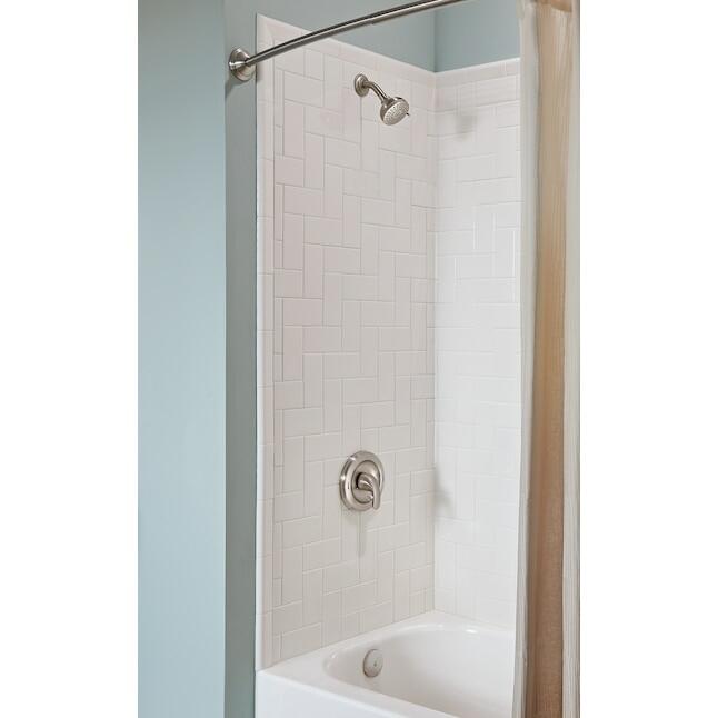 MOEN Adler 82604SRN One Handle Shower Faucet in Spot Resist Brushed Nickel (Valve Included)