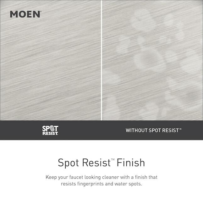 MOEN Adler 82604SRN One Handle Shower Faucet in Spot Resist Brushed Nickel (Valve Included)