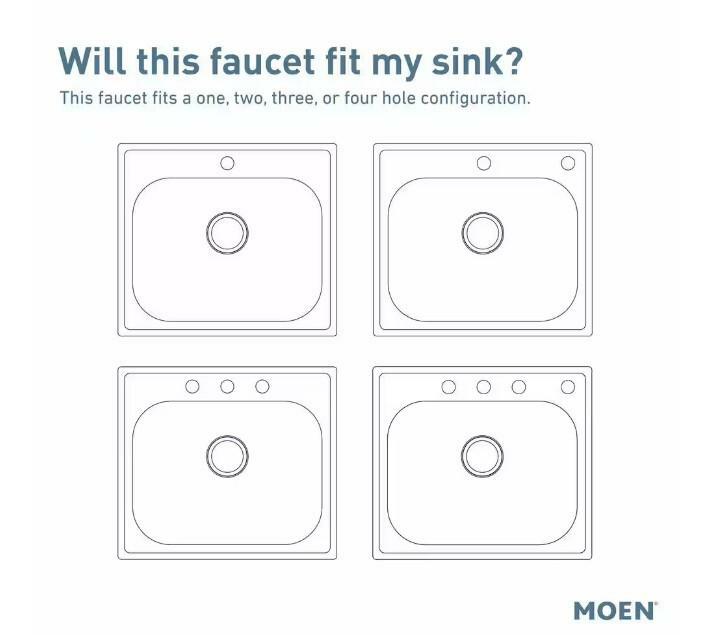 MOEN Adler 87233 Single-Handle Pull-Down Sprayer Kitchen Faucet with Power Clean and Reflex in Chrome