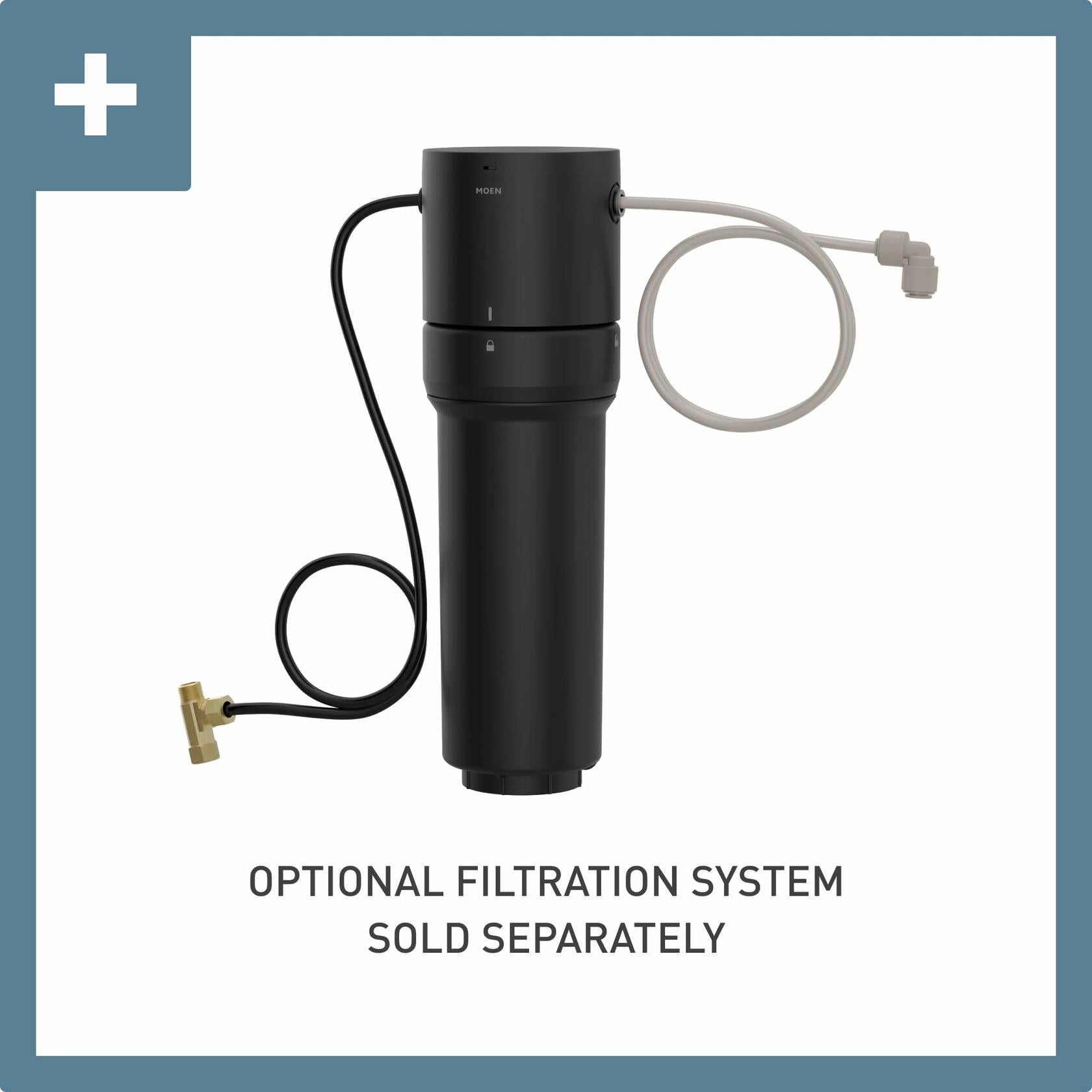 Moen Chrome Paterson Sip Industrial Cold Water Kitchen Beverage Faucet with Optional Filtration System, S5540