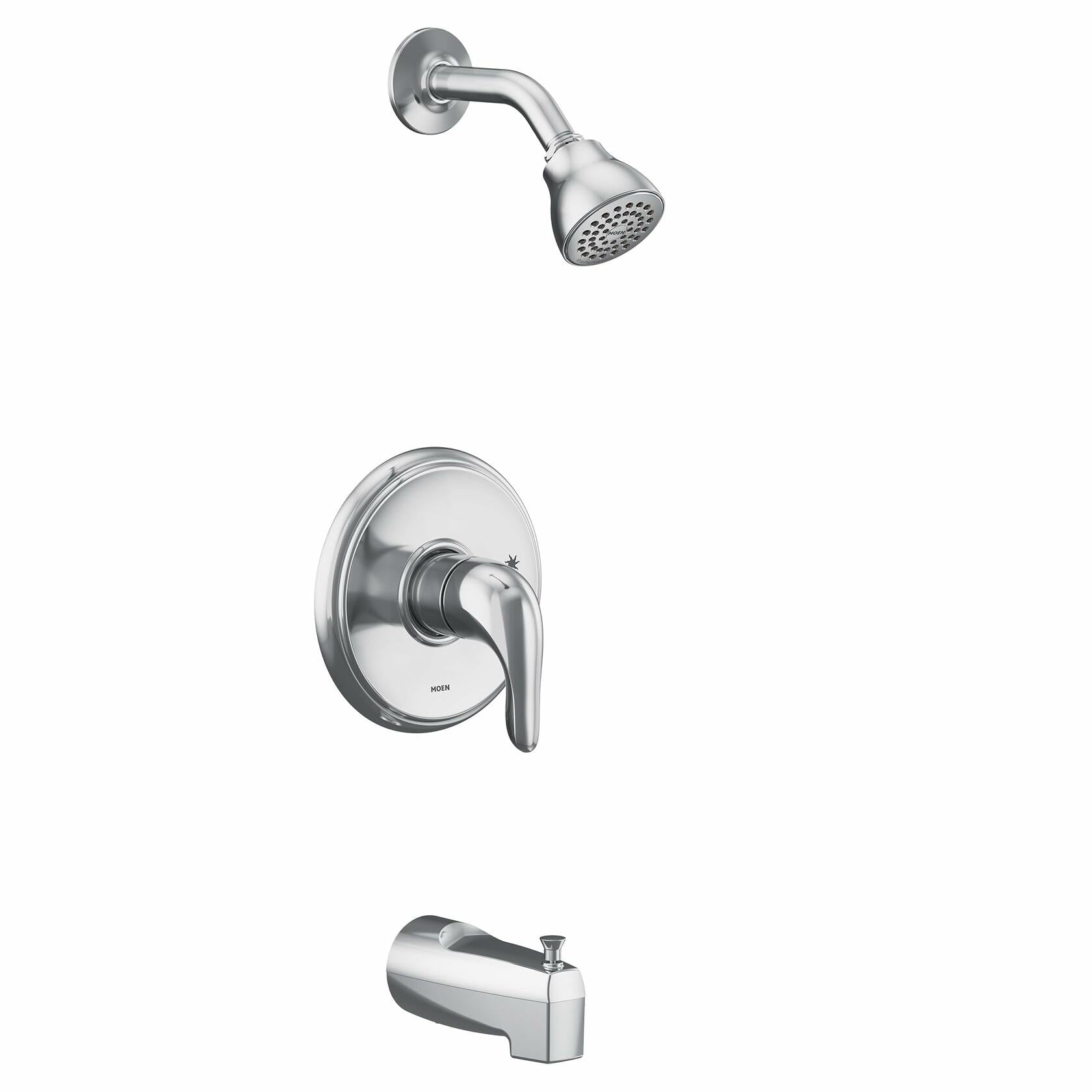 MOEN Chateau UTL183EP M-CORE One Handle Tub and Shower Trim Kit in Chrome (Valve Required)