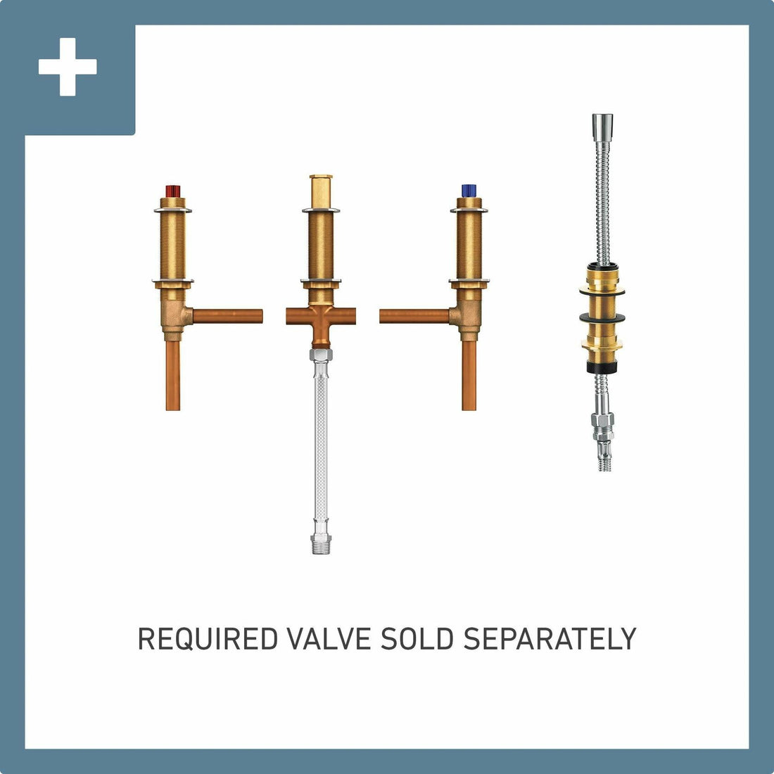 MOEN Doux TS984BL Two-Handle Deck Mount Roman Tub Faucet Trim Kit with Hand Shower in Matte Black (Valve Not Included)