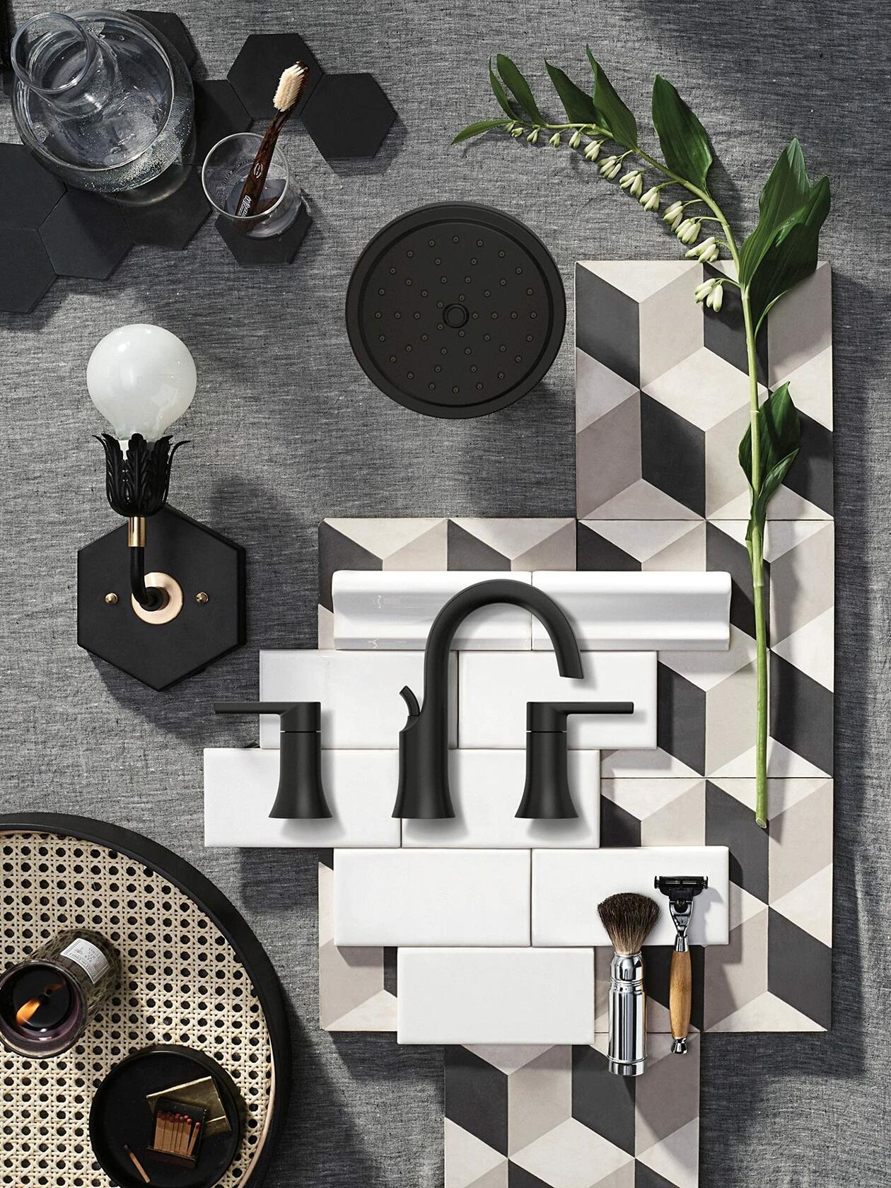 MOEN Doux TS2202BL Single-Handle Posi-Temp Shower Faucet Trim Kit in Matte Black (Valve Not Included)