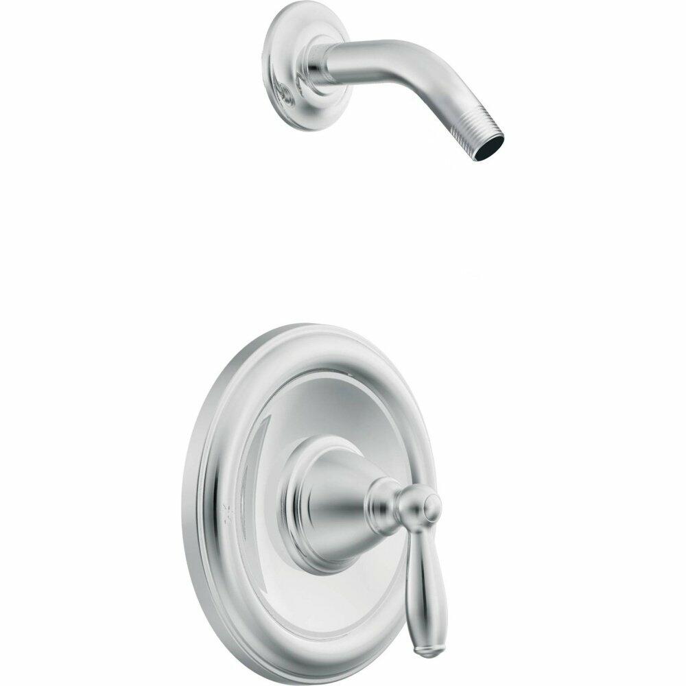 MOEN Brantford T62152NH Posi-Temp Pressure Balancing Shower Trim Kit Showerhead Without Valve in Chrome