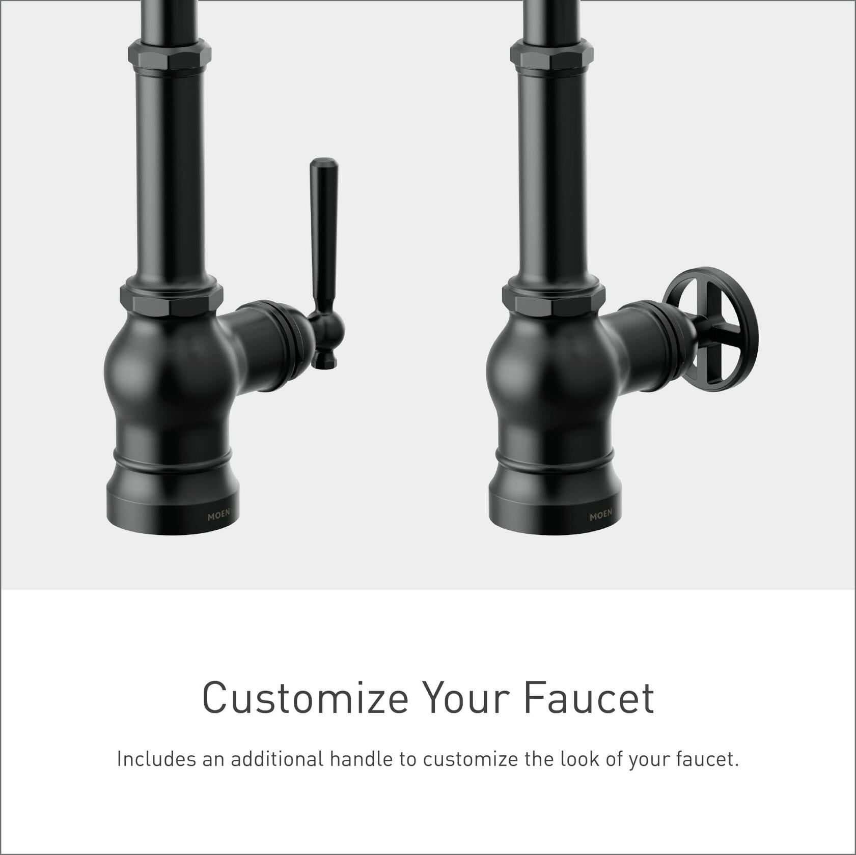 MOEN Paterson S75003EV2BL Smart Faucet Touchless Pull-Down Sprayer Kitchen Faucet with Voice and Motion Control in Matte Black