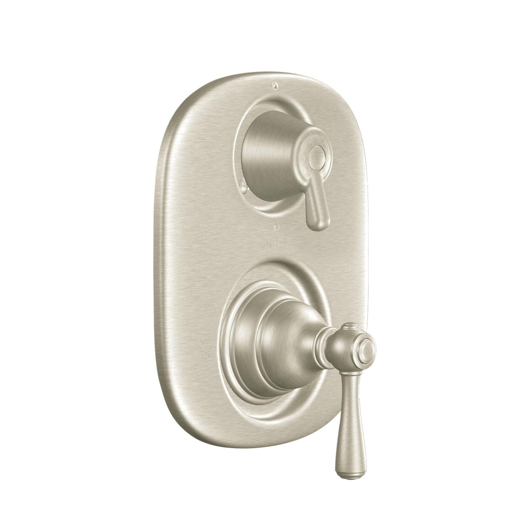 MOEN Kingsley T4111BN Two Handle Moentrol Valve Trim Kit in Brushed Nickel (Valve Not Included)