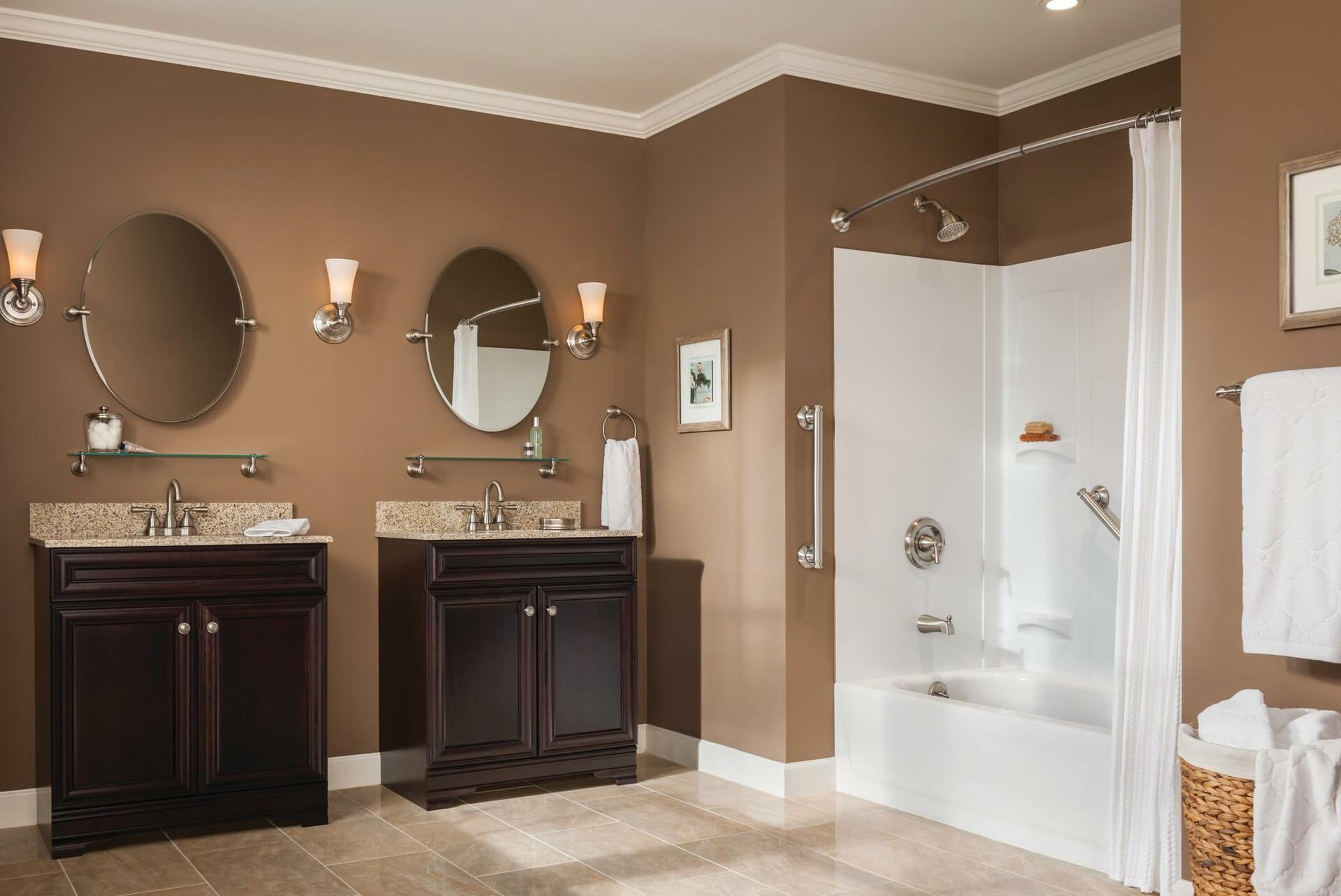 MOEN Brantford T2153EPBN Single-Handle 1-Spray Posi-Temp Tub and Shower Faucet Trim Kit in Brushed Nickel (Valve Not Included)