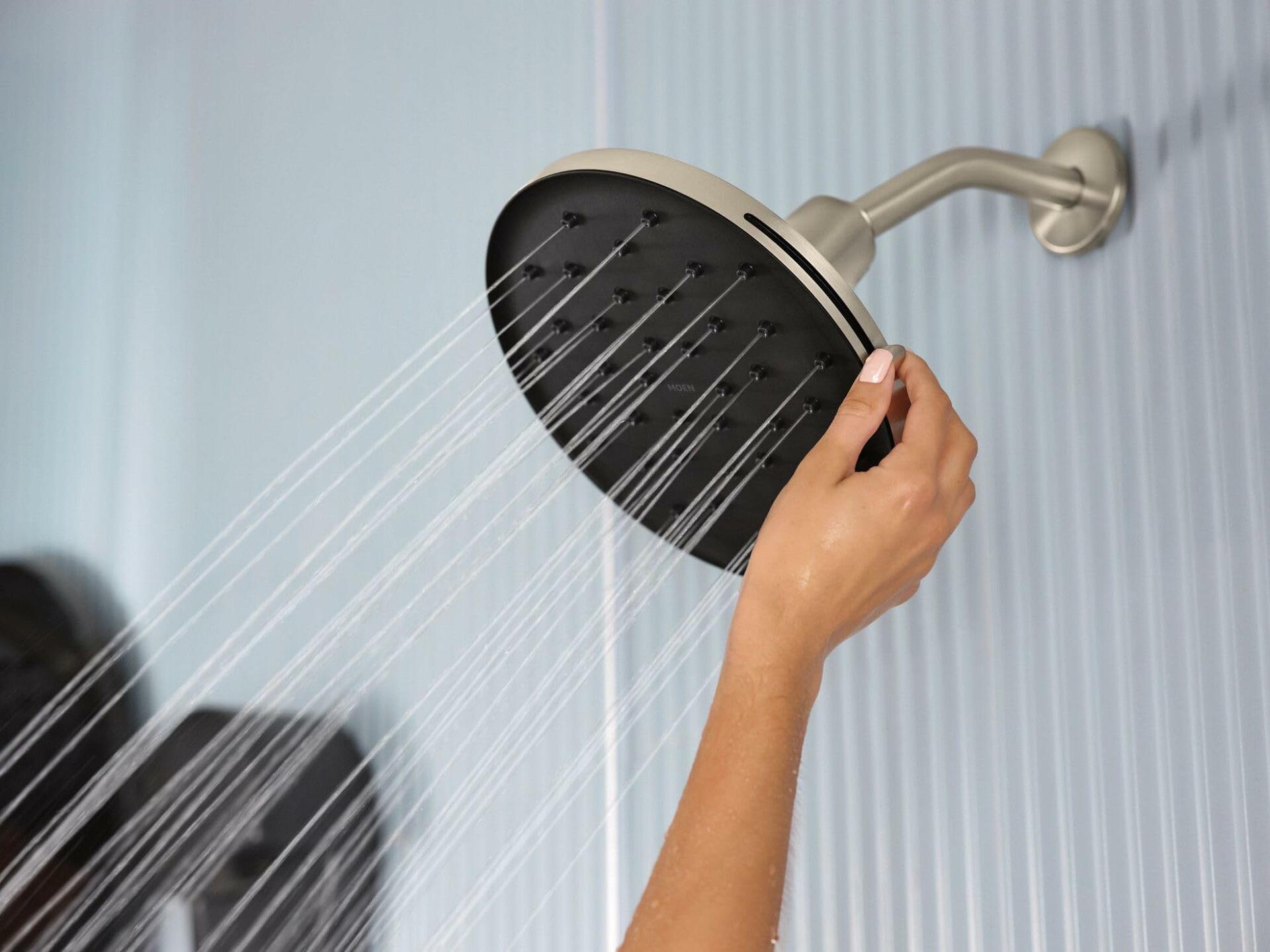 MOEN Verso 220R3EPBN Adjustable 9" Diameter Eco-Performance 1.75gpm Spray Head Rainshower in Brushed Nickel