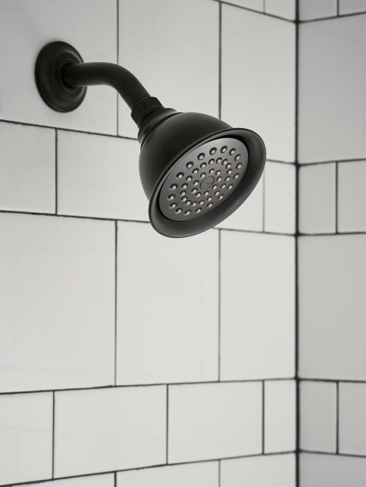 MOEN Caldwell 82495EPBL Single Handle Posi-Temp Pressure Balanced Shower Trim in Matte Black (Valve Included)