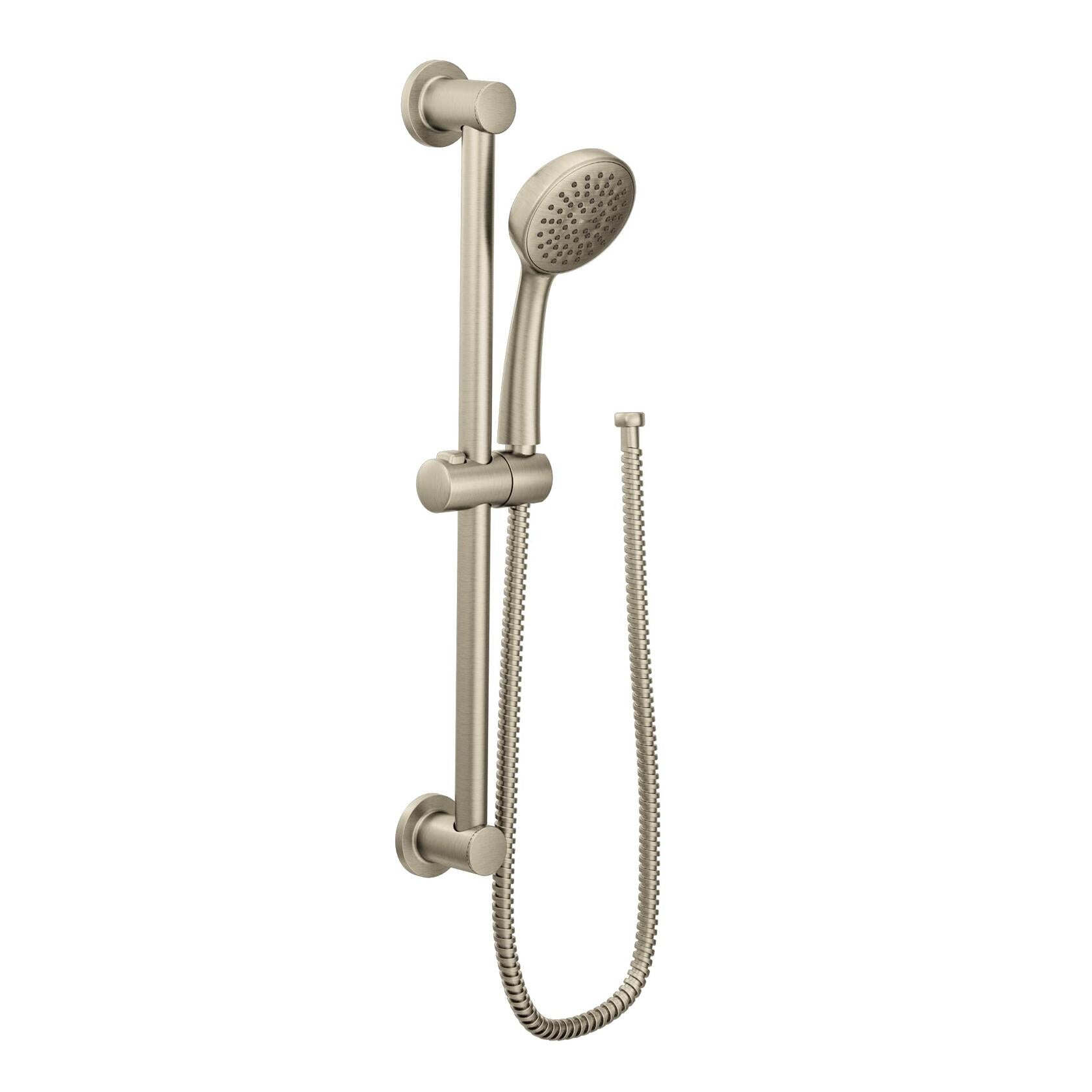 MOEN 3868EPBN 1-Spray Eco-Performance 4 in. Hand Shower with Slide Bar in Brushed Nickel