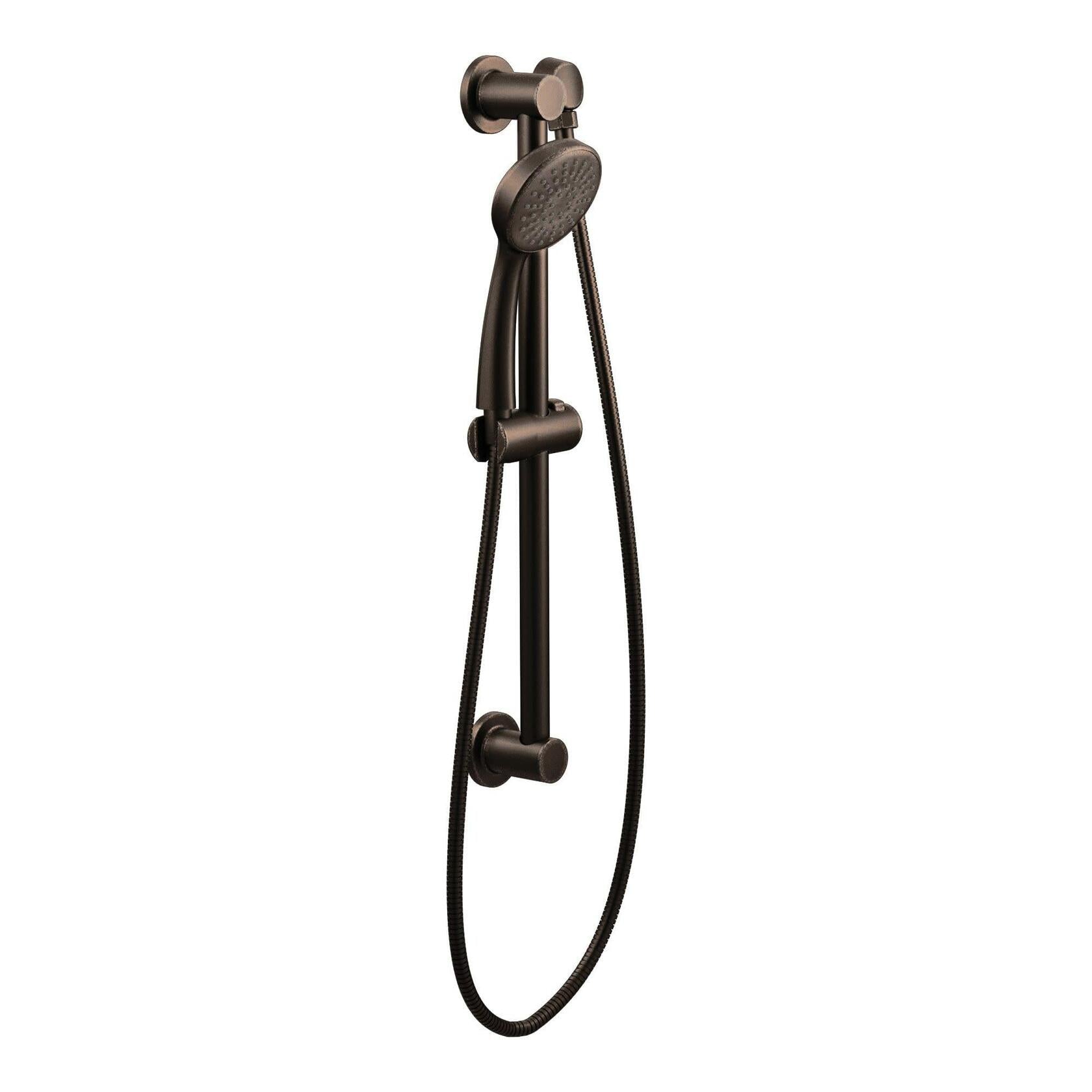 MOEN 3868EPORB 1-Spray Eco-Performance 4 in. Hand Shower with Slide Bar in Oil Rubbed Bronze