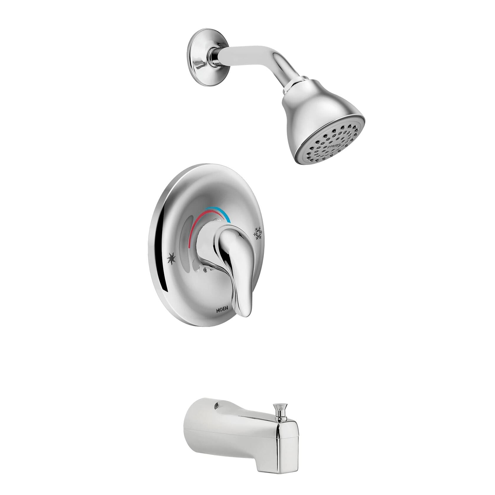 MOEN Chateau L2353EP Single Handle Posi-Temp Tub and Shower Faucet in Chrome (Valve Included)