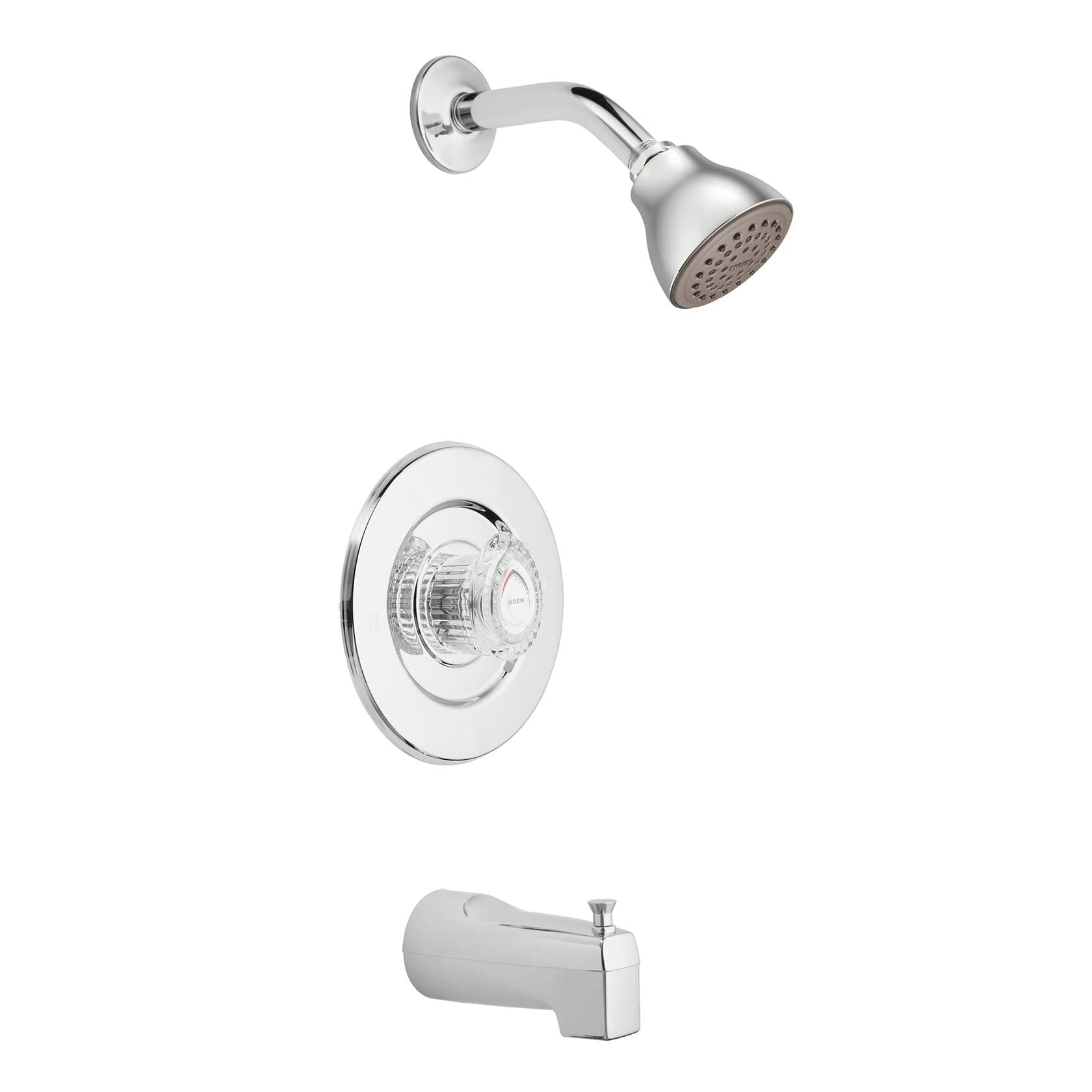 MOEN Chateau T471EP Single Handle Tub and Shower Trim in Chrome (Valve Required)