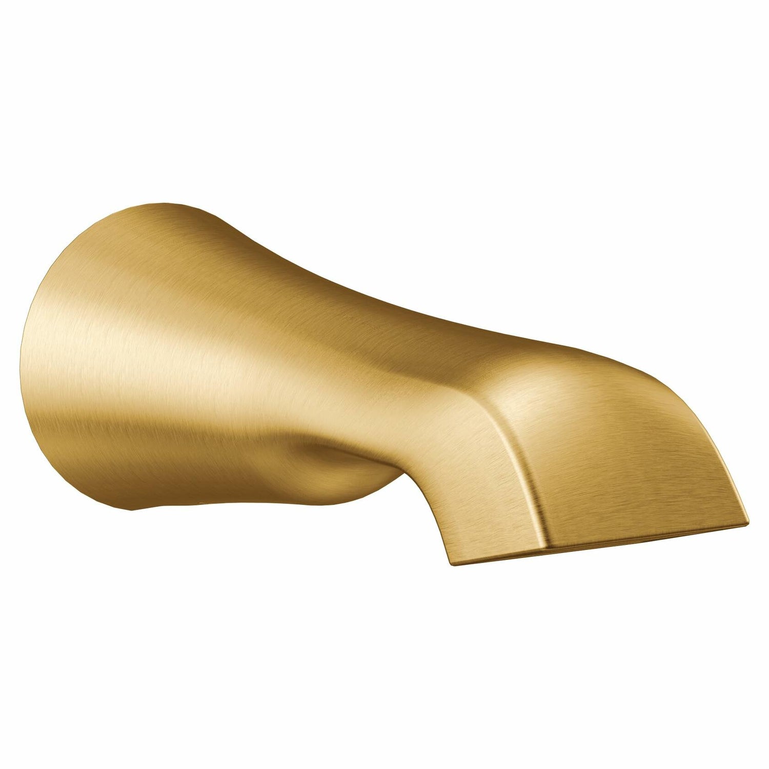 MOEN Flara S990BG 1/2-Inch Slip Fit Connection Non-Diverting Tub Spout in Brushed Gold