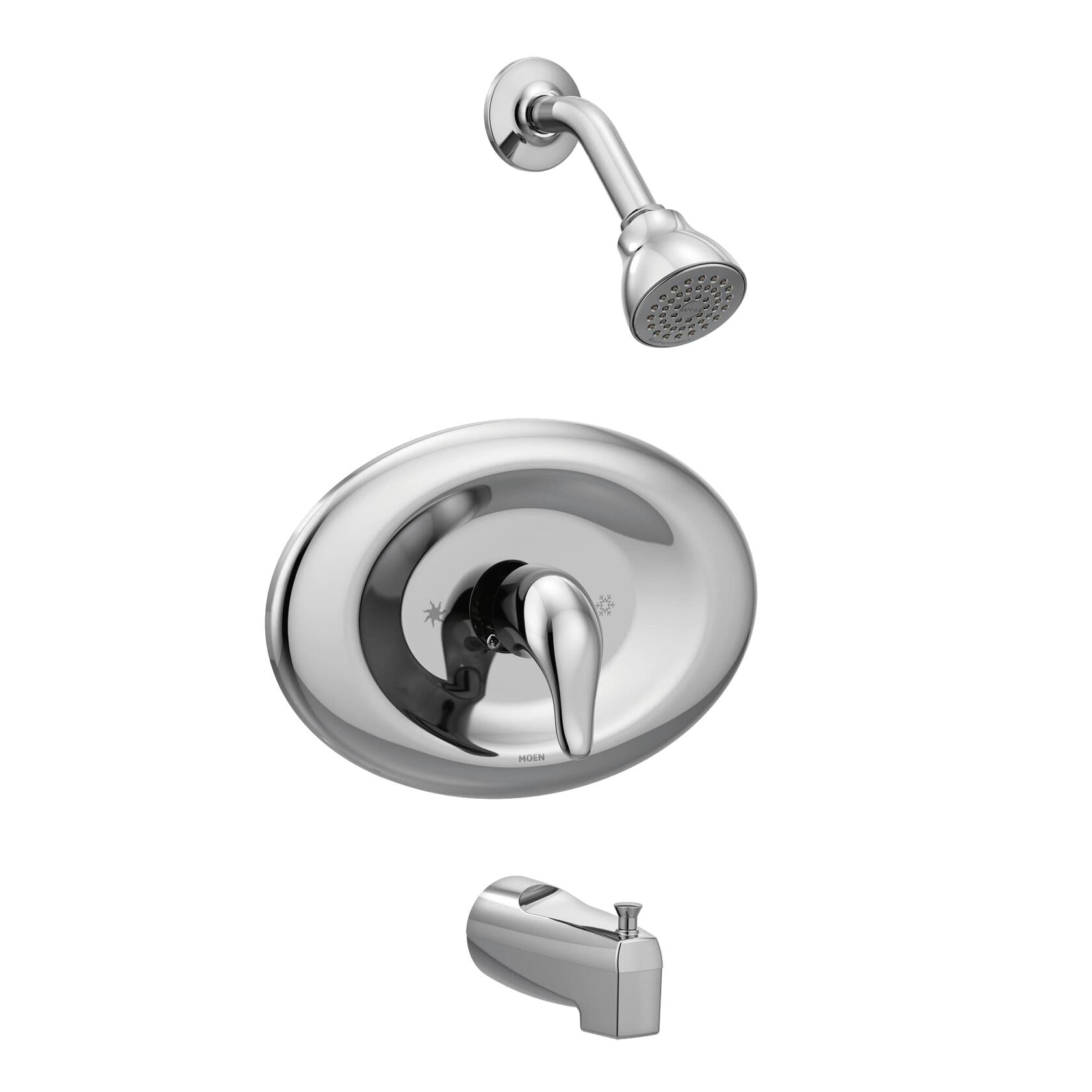 MOEN Chateau L2369EP Single-Handle 1-Spray Tub and Shower Faucet in Chrome (Valve Included)