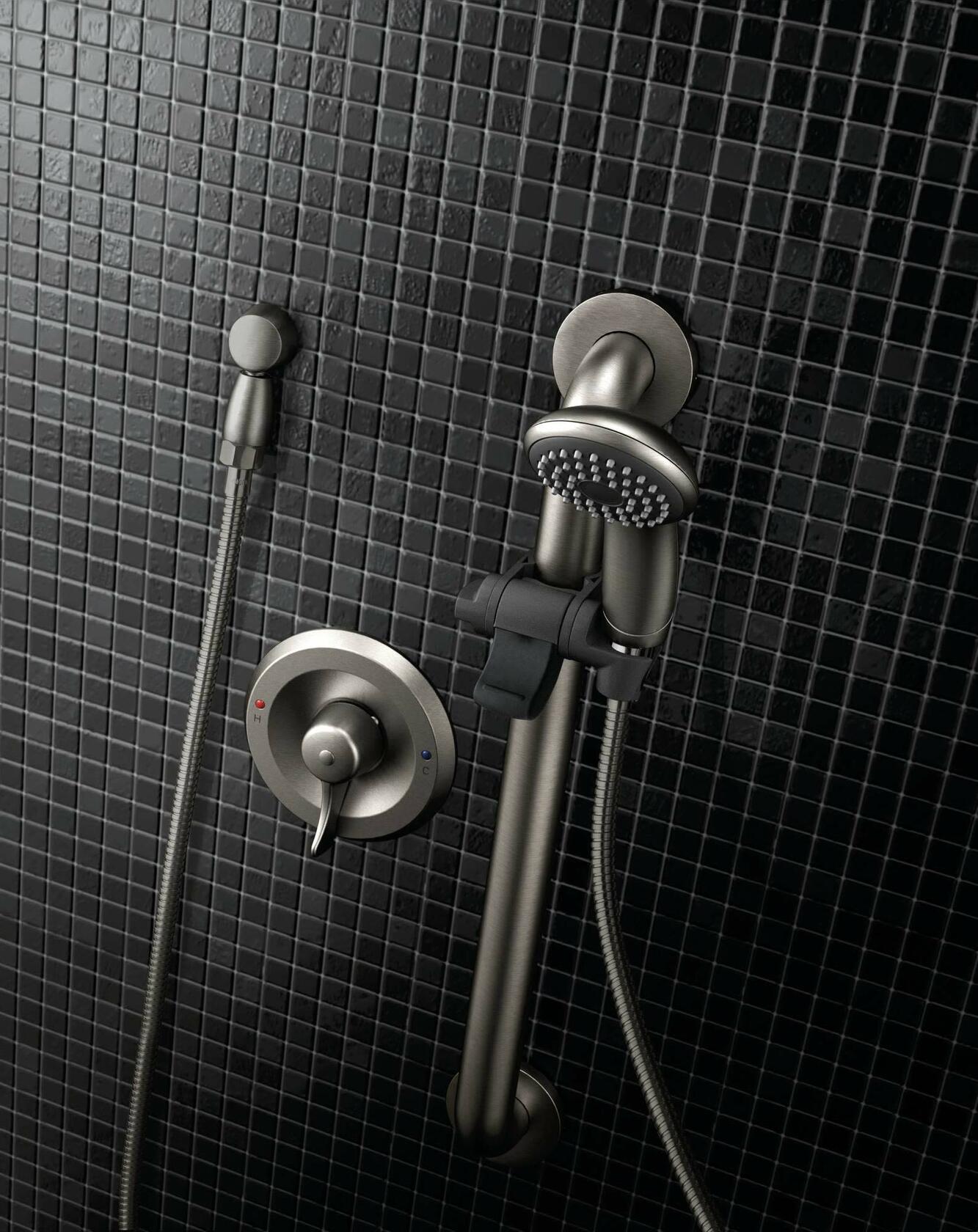 MOEN M-DURA 52224GBM17 Single Function Hand Shower with Slide Bar in Chrome