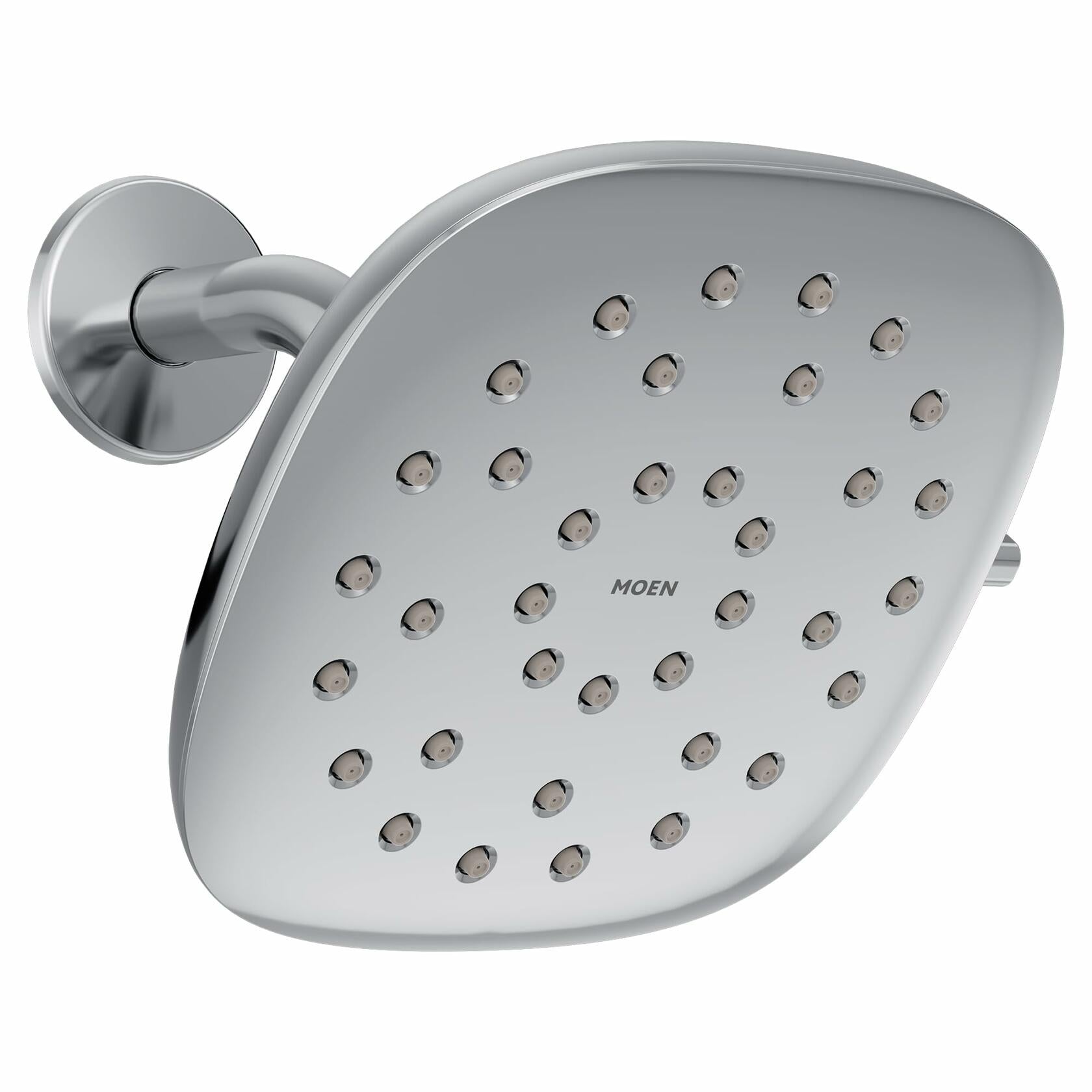 Moen Verso Eco-Performance Infiniti Dial Square Rain Shower Head, 7-Inch Diameter Spray Head, Chrome, 220R5EP