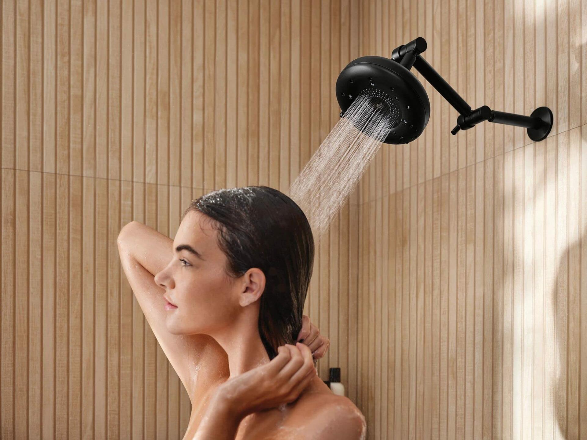 MOEN S116BL 16.75-in Straight Adjustable Shower Arm in Matte Black