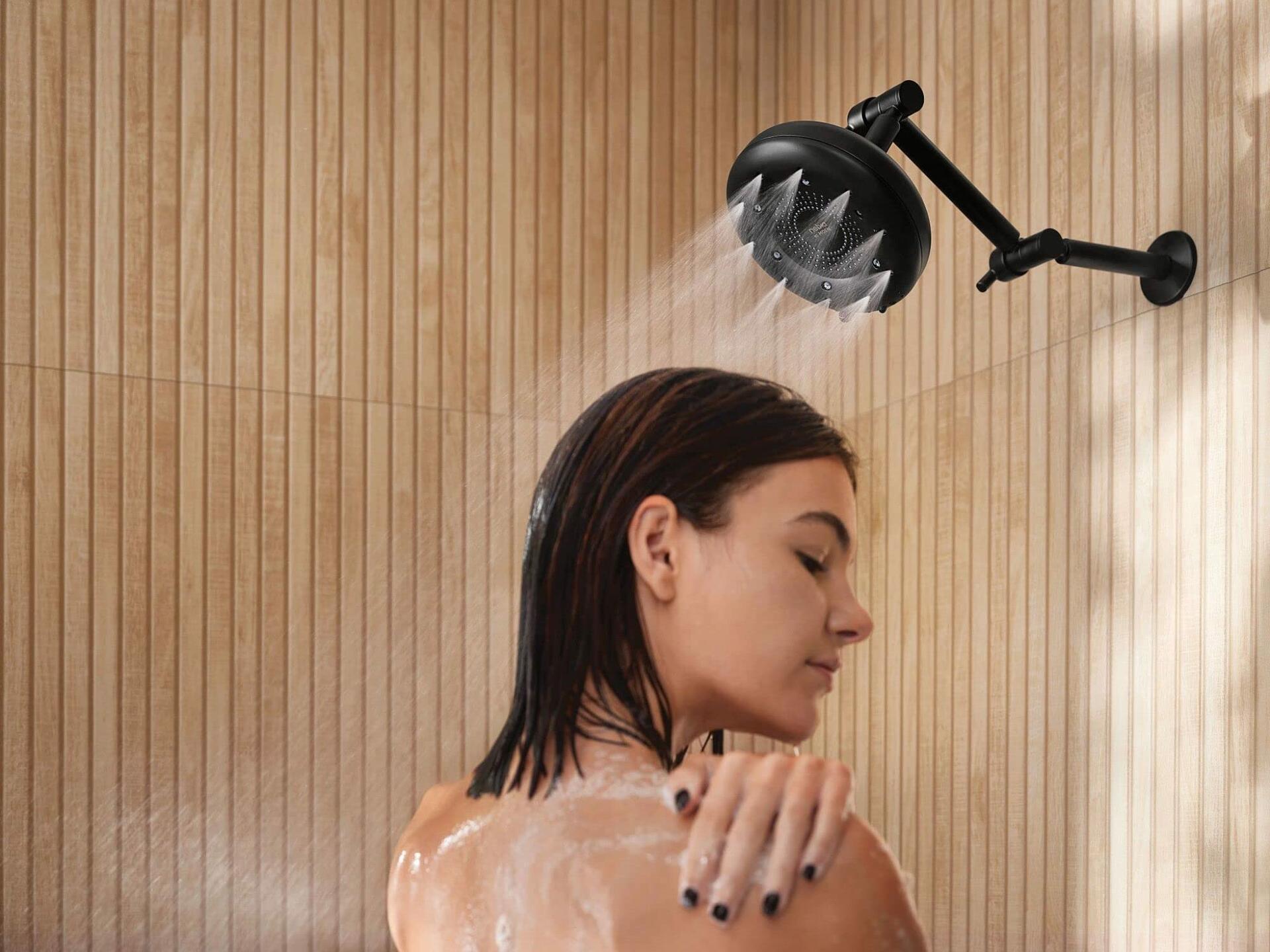 MOEN S116BL 16.75-in Straight Adjustable Shower Arm in Matte Black
