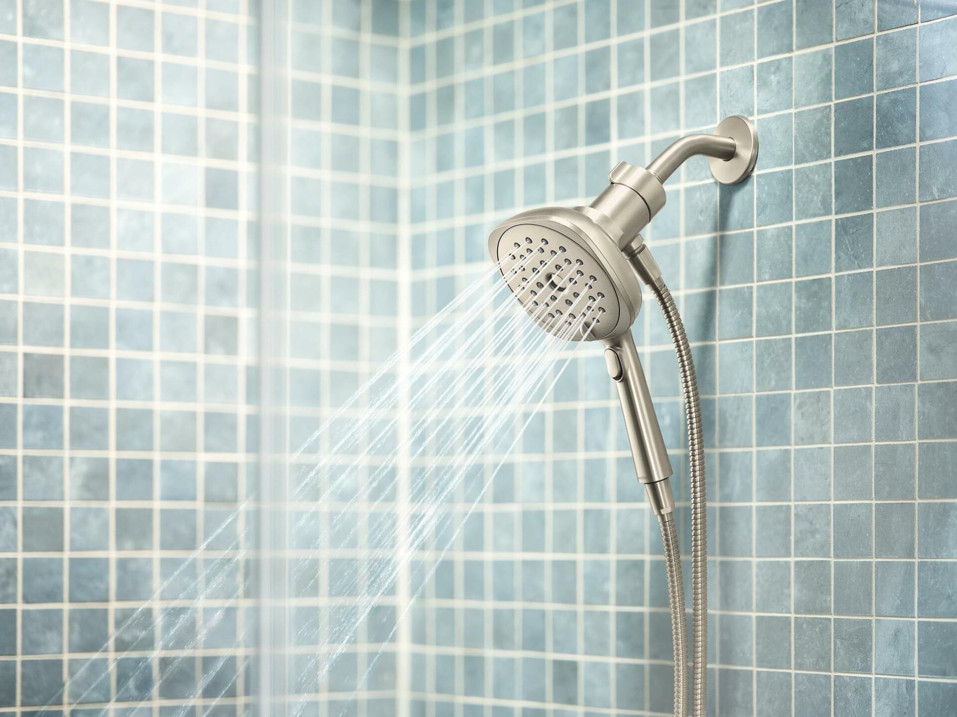 MOEN Verso 220H5BN 5-inch Handheld Infiniti Dial Showerhead in Brushed Nickel