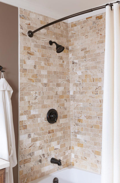 MOEN Caldwell 82496EPBRB Single Handle Tub and Shower Faucet in Mediterranean Bronze (Valve Included)