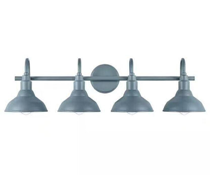 Hampton Bay Kelford 32 in. 4-Light Blue Vanity Bath Light - Like New