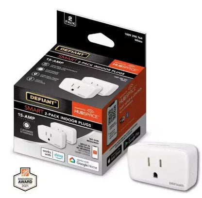 Defiant 15 Amp 120-Volt Indoor Smart Plug &amp; Timer Wi-Fi Bluetooth Single Outlet - Like New