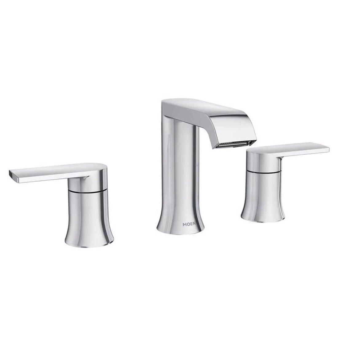 Genta 8 in. Widespread Double Handle Bathroom Faucet in Chrome (Valve Included) - Like New