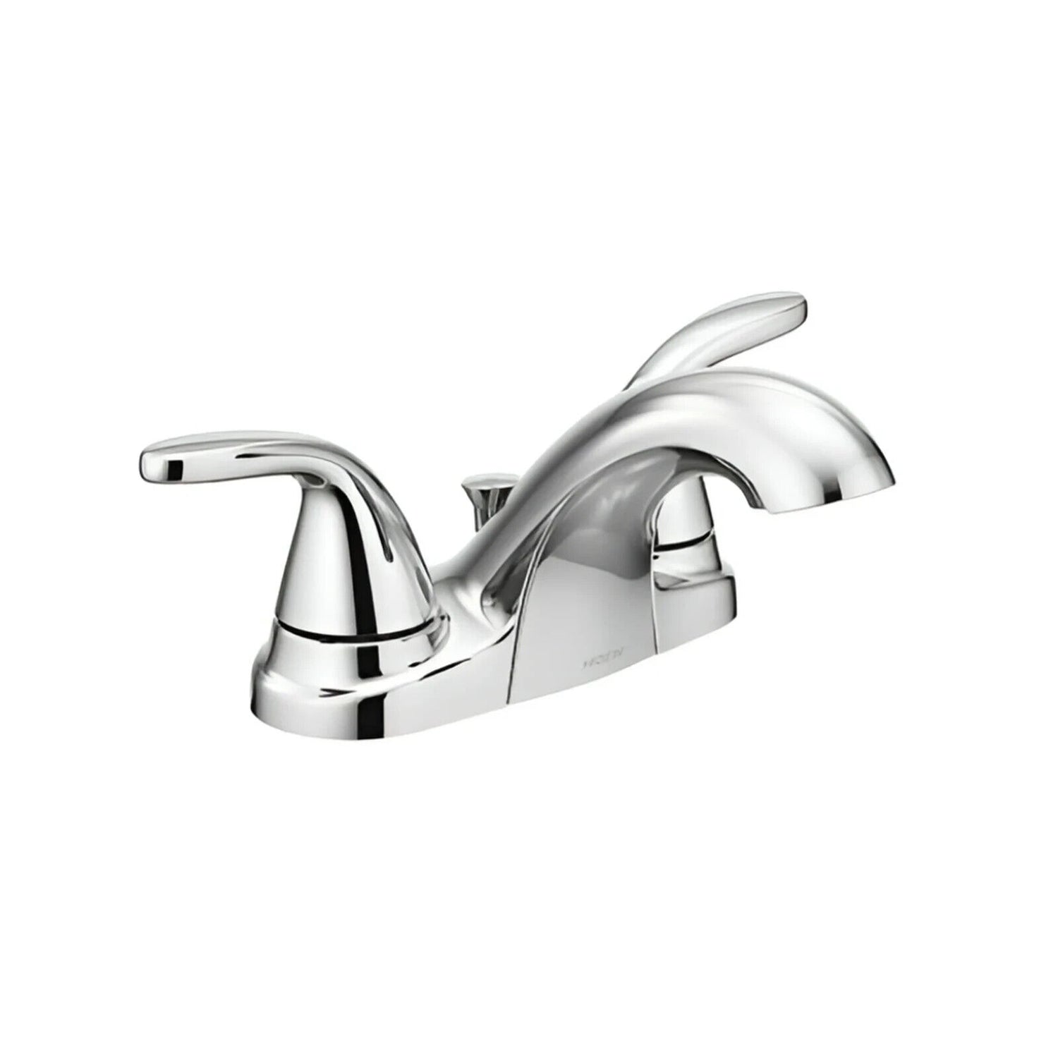 Moen Adler 84603 4 in. Centerset 2-Handle Low-Arc Bathroom Faucet in Chrome