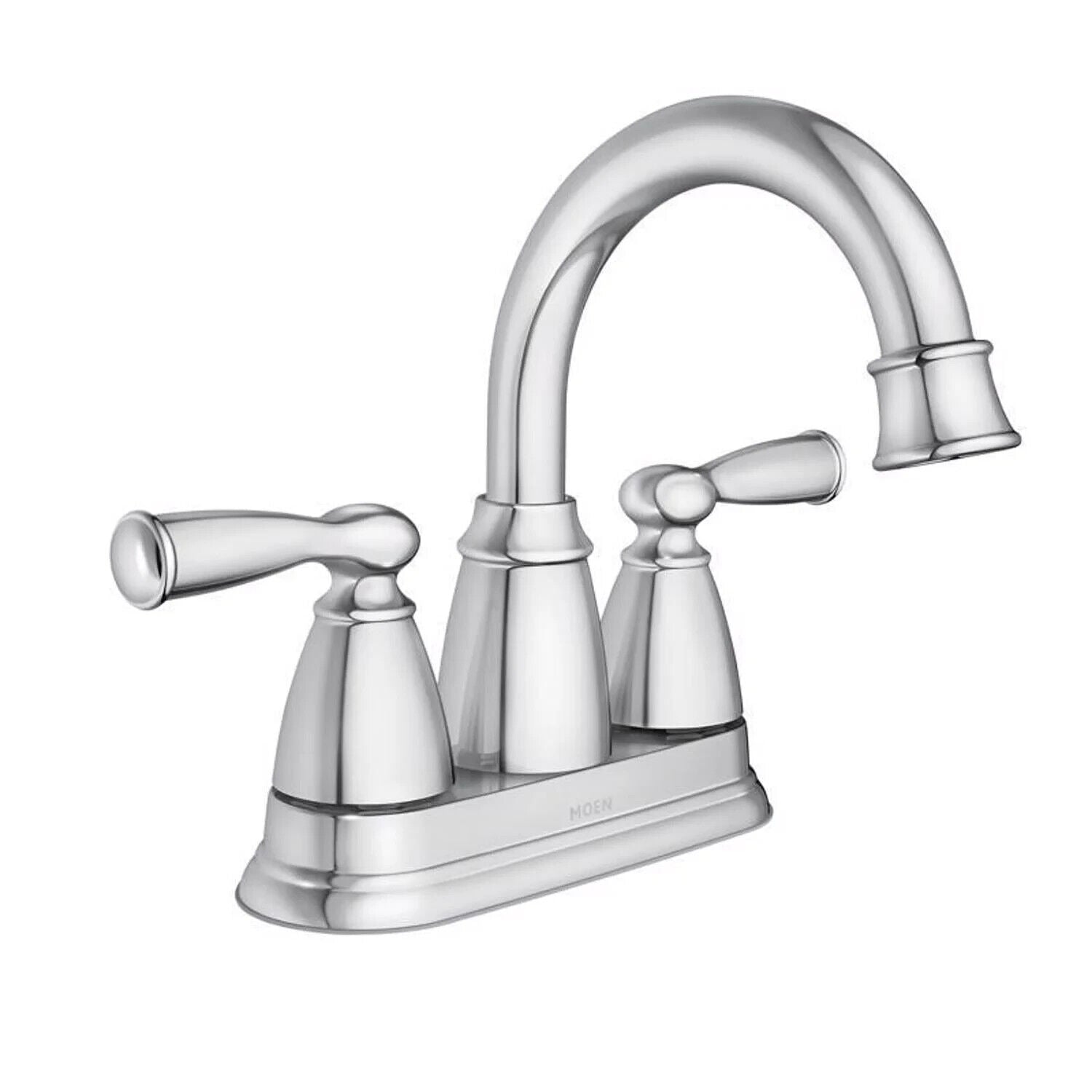 Moen Banbury 84943 4-in Centerset 2-Handle Bathroom Faucet in Chrome