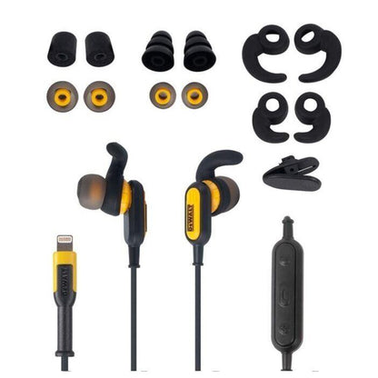 DEWALT Jobsite Earphones Lightning iPhone iPad iPod IPX6 DXMA1903017  - Like New