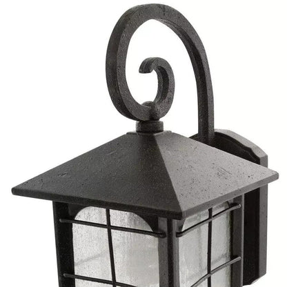 Home Decorators Outdoor Wall Lantern Sconce 12.75&quot; Aged Iron 1-Light Hardwired - Like New